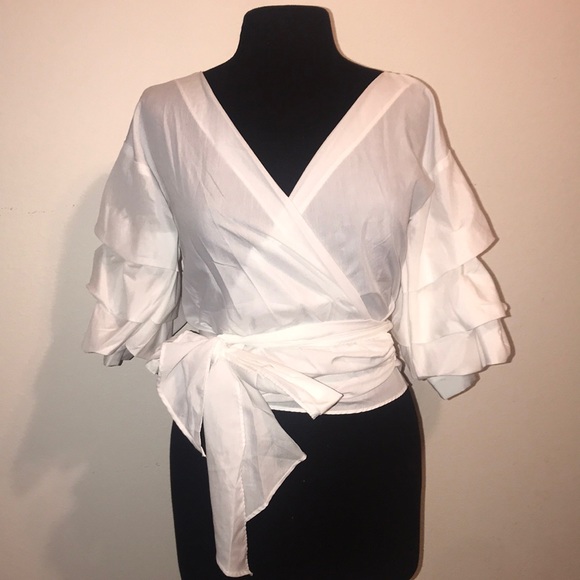 Pretty Little thing white blouse - Picture 1 of 6